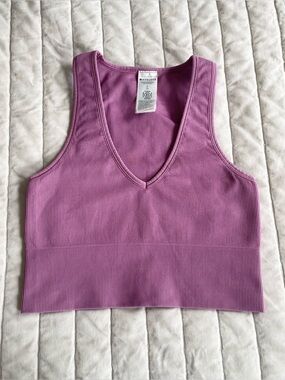 Athleta Aurora Seamless Crop Rib Tank